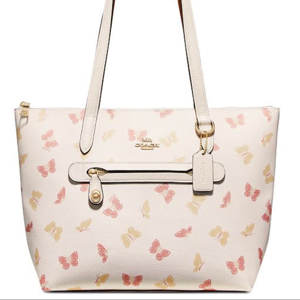 Coach butterfly tote